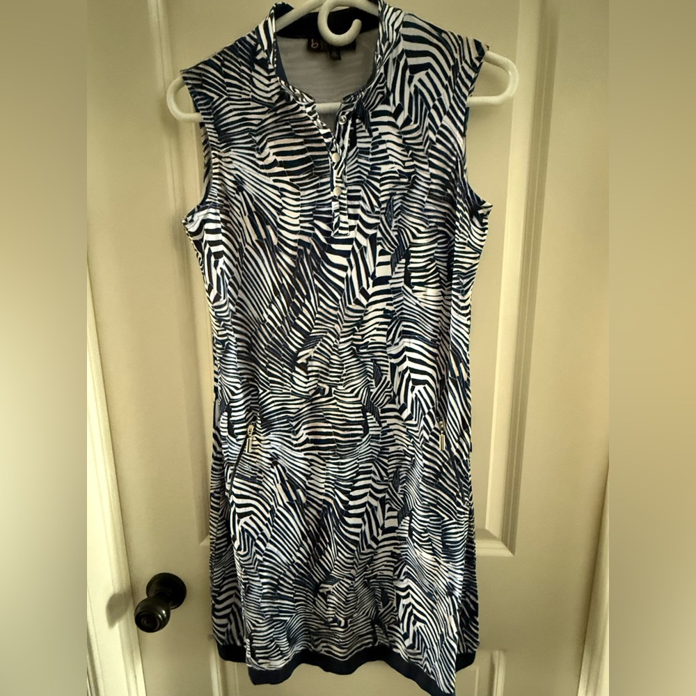🖤🤍⛳️ BirdieSport Australia Golf/Pickleball Dress – Zebra Print – Size M